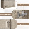 Tall Kitchen Pantry Cabinet, Storage Cabinet with Doors and Adjustable Shelves, Freestanding Large Utility Storage Cupboard for Dining Room - 4 of 4