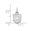 Black Bow Jewelry 10k White Gold U.S. Military Academy Black Knights NCAA Extra Small Pendant - 2 of 3