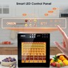 10-Tray Stainless Steel Food Dehydrator, 1000W Electric Dryer for Jerky, Fruit, Herbs, Vegetables & Pet Snacks - 4 of 4