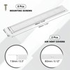Unique Bargains Aluminum Alloy Cabinet Wardrobe Shoe Closet Rectangle Ventilation Grilles 2 Pcs - 2 of 4