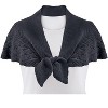 Collections Etc Pointelle Pull-through Capelet - image 3 of 4