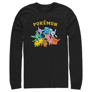 Men's Pokemon Eeveelutions Long Sleeve Shirt - 1 of 4