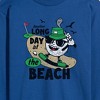 Men's - Instant Message - Long Day at the Beach Golfing Long Sleeve Graphic T-Shirt - 2 of 4