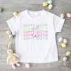 The Juniper Shop Pastel Happy Easter Stacked Toddler Short Sleeve Tee - 2 of 2