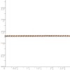 Black Bow Jewelry 1.5mm, 14k Rose Gold, Diamond Cut Solid Rope Chain Anklet or Bracelet - 4 of 4