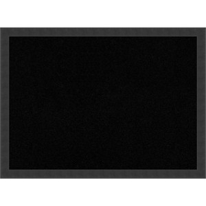 Amanti Art Cork Board Wood Framed Mezzanotte Black Bulletin Board, Organization Board, Pin Board - 1 of 4