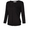 Women's Lightweight Crewneck Cardigan Sweater - 3 of 4