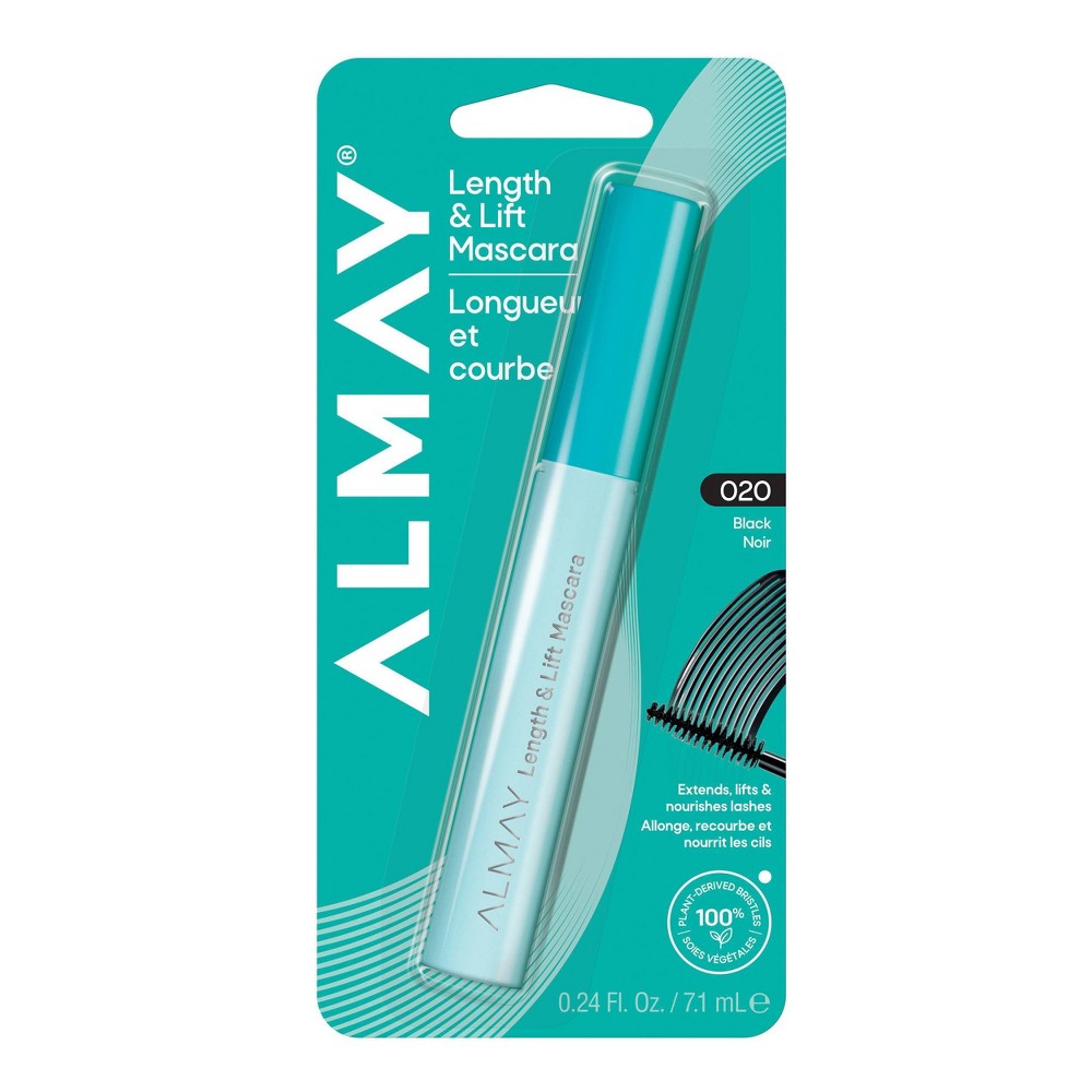 Almay Length & Lift Mascara - Black - 0.24 fl oz: Hypoallergenic, Finish, Includes Applicator