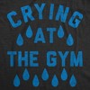 Womens Funny Fitness Tank Crying At The Gym Sarcastic Workout Graphic Novelty Tank Top For Ladies - Crazy Dog Women's Tank Top - 2 of 4