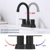 2 Handles Bathroom Sink Faucet - 3 of 4