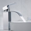 Waterfall Bathroom Faucet with Deck Plate and Pop-Up Drain - 2 of 4