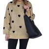 Women's Oversized Heart Sweater - Miss Sparkling - 2 of 3
