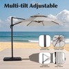 Hyleory 132'' Round Cantilever Umbrella - 2 of 4