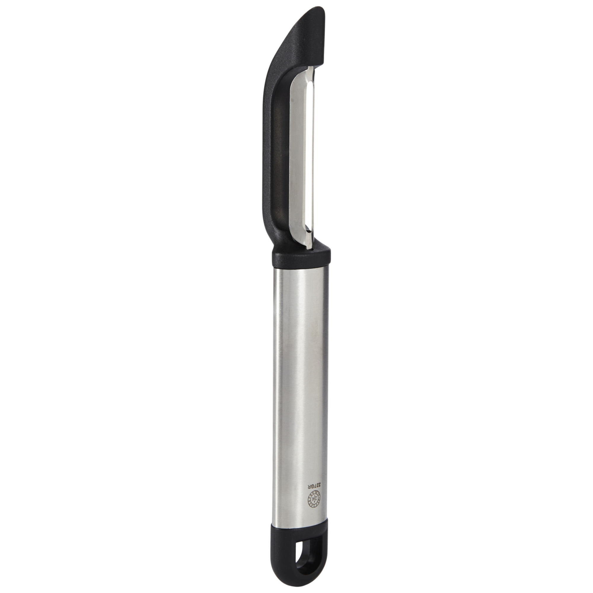 GoodCook Ready Swivel Peeler: Stainless Steel Vegetable, Carrot & Potato Peeler, Dishwasher-Safe, Black Handle