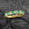 RS Pure by Ross-Simons 0.20 ct. t.w. Emerald and .10 ct. t.w. Diamond Ring in 14kt Yellow Gold - 3 of 4