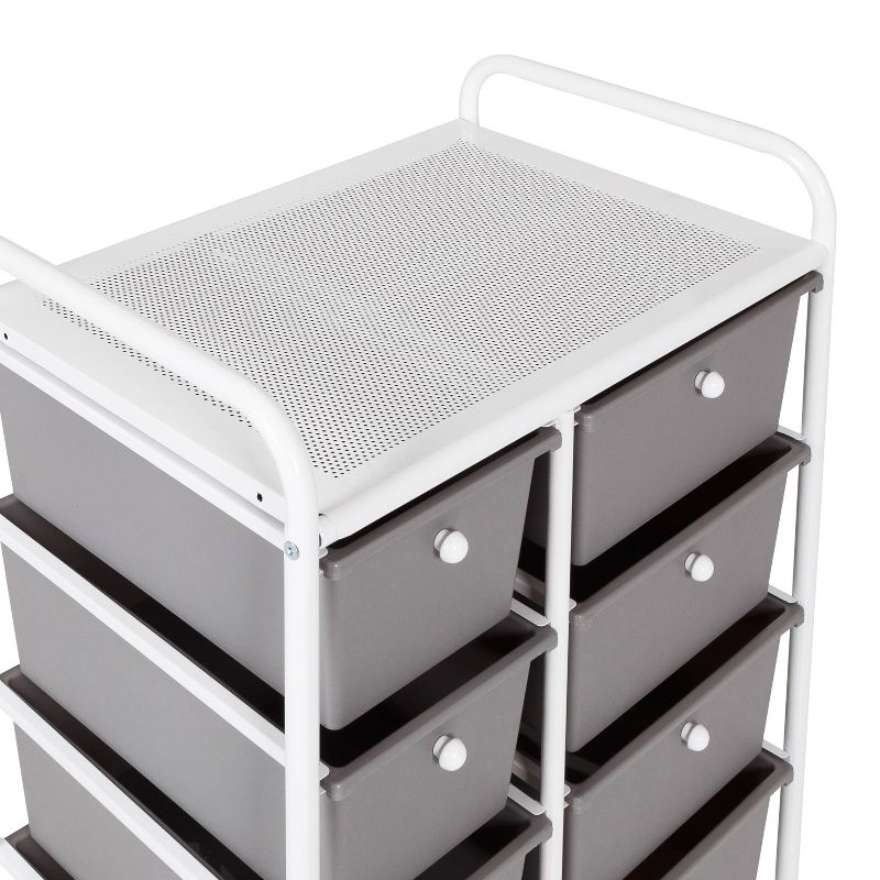Honey-Can-Do 8 Drawer Rolling Cart White/Gray, 3 of 10