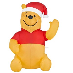 Gemmy 3.5 ft. Tall LED Winnie the Pooh Christmas Holiday Inflatable - 1 of 4