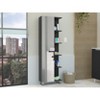 Akoasm Mirror Linen Bathroom Medicine Storage Cabinet With Interior & External Shelves-Black - 3 of 4