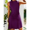 Imily Bela Elegant V Neck Knot Front A Line Tank Dress Summer Casual Comfort - 4 of 4