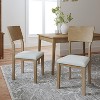 Ainoa Natural Polyester Dining Chair Set of 2 with Odor-free and eco-friendly paint | ARTFUL LIVING DESIGN-Natural - image 3 of 4