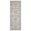 Vintage Floral Area Rug Washable Rugs Stain Resistant Easy Cleaning Indoor Carpet With Non-Slip Backing Low Pile Rug - 4 of 4