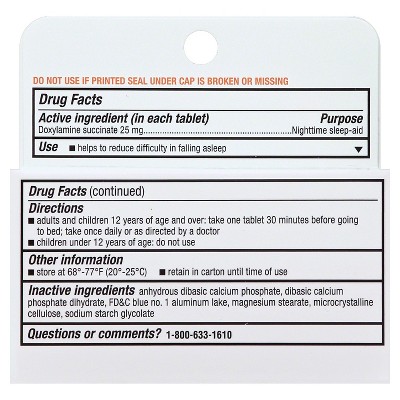 Unisom sleep tabs review active ingredient