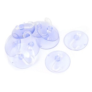 Unique Bargains Kitchen Bathroom Glass Windows Suction Cup Vacuum Hooks Clear 10 Pcs - 1 of 4