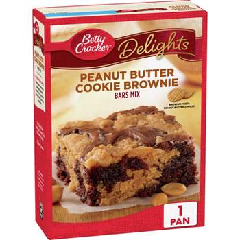 Betty Crocker Delights Peanut Butter Cookie Brownie Bar - 17.2oz