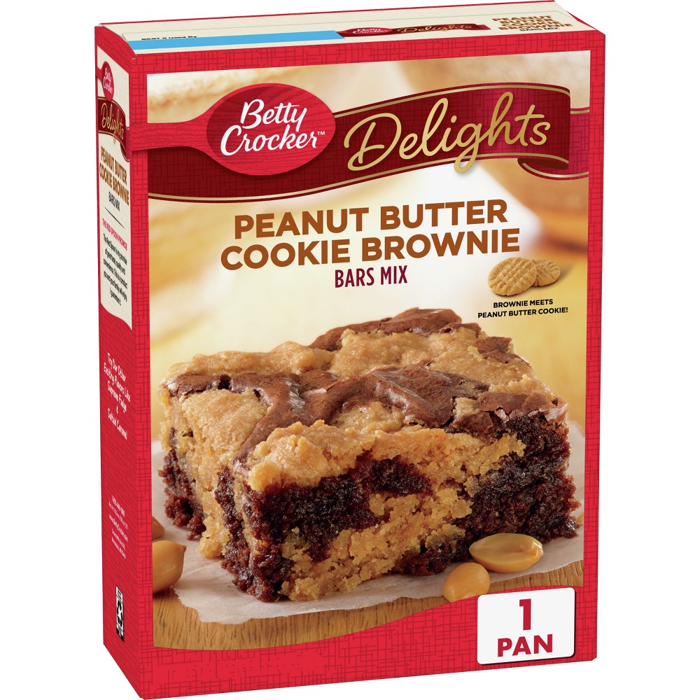 UPC 016000813359 product image for Betty Crocker Delights Peanut Butter Cookie Brownie Bar - 17.2oz | upcitemdb.com