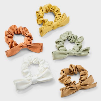 Matte Satin Hair Twisters Set 5pc - A New Day™: Solid Pattern, Recycled Polyester, Hair Styling, All Hair Types