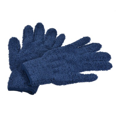 Unique Bargains Dusting Cleaning Gloves Microfiber Mittens for Plant Lamp  Window Green