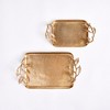 Plum & Post Pomegranate Branch Decorative Trays Set of 2 - 2 of 4