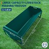 COZONY Heavy Duty Steel Livestock Feeding Trough, 22 Gallon 45.13" Hay Feeder for Horses, Goats, Sheep, Cattle & Alpacas, Large Farm Feeder - 2 of 4