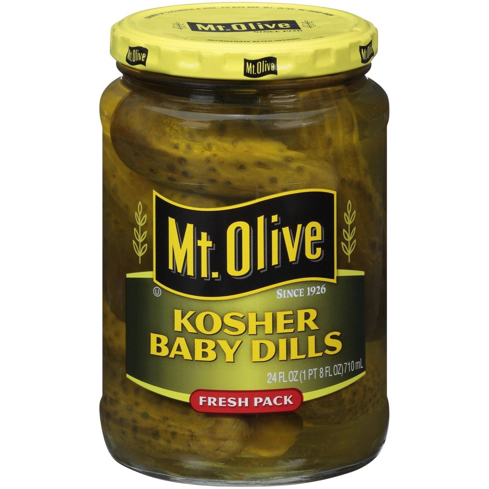 UPC 009300000857 product image for Mt. Olive Kosher Baby Dill Pickles - 32oz | upcitemdb.com