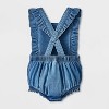 Baby Girls' Ruffle Romper - Cat & Jack™ - 2 of 4