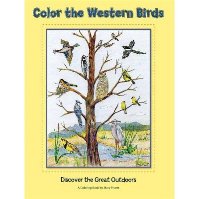 Color the Western Birds - (Pruett) (Paperback)