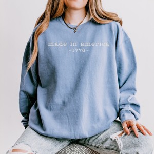 Simply Sage Market Embroidered Made In America 1776 Lightweight Garment Dyed Sweatshirt - 1 of 4