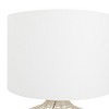 Coastal Rattan Table Lamp with Drum Shade Beige - Olivia & May: Indoor Lighting, Linen Shade, No Assembly Required - 4 of 4