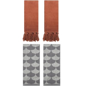 REGALWOVEN 4 Pcs Cotton Hand Towel for Bathroom - 1 of 4