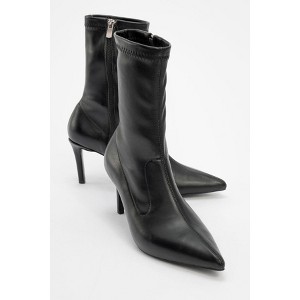 Thalin - Black Side-Zip Stiletto Boot (Women) | Prologue Shoes - 1 of 4