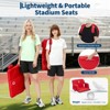 GustoWave Portable Stadium Seats with Back Support and Padded Cushion -  Bleacher Chair with Anti-Slip Mat, 6 Adjustable Angles - 4 of 4
