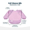 Tiny Twinkle Mess-Proof/Waterproof Long-Sleeve Baby Bib, Machine Washable Smock for Eating - 4 of 4
