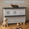 MooxvMoo 2 Story Waterproof Cat House for Outdoor Cats for Feral Cats£¬Cat Shelter, Clean and Assemble Easily,for Multiple Cats - 4 of 4