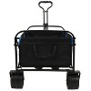 CAVINAS Park Garden Folding Utility Wagon Cart, All-Terrain Shopping Cart, Wagon for Camping, Shopping - 3 of 4
