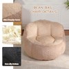 Lyngins Oversized Bean Bag Chair, Soft Lazy Chair, Multicolor Faux Fur Couch, Ergonomic Accent Chair, Lounger Sofa Chair for Home & Dorms - 3 of 4