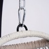 Patio Swing Egg Chair With Metal Stand,PE Rattan Egg Chair,Hanging Basket Chair,Hammock Chair -Maison Boucle - 3 of 4