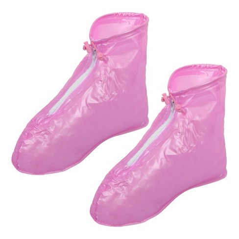 Unique Bargains Unisex Waterproof Reusable Rain Shoe Covers Ankle High Top  Boots Non-slip Pair : Target