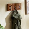 Fraizer 3 Hook Wall Mounted Coat Rack - STG5000A - Natural Acacia/Black - Safavieh - 2 of 4