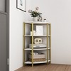 4-Tier Corner Open Shelf, Bookcase Freestanding Shelving Unit, Small Bookshelf Plant Stand 31 Inch Height For Living Room, Home Office, Kitchen - image 2 of 4