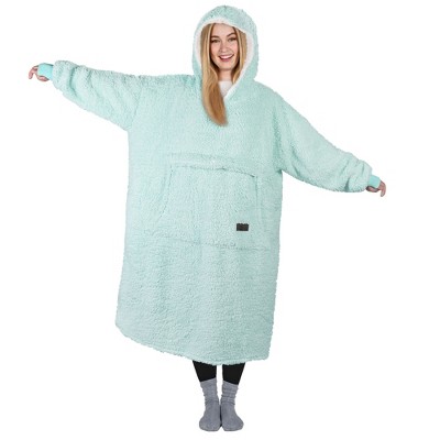 Ultra Long Fleece Blanket Hoodie Sweatshirt for Mens Womens, Full Body Warm Fuzzy Cozy Lounging Pullover, Adult Wearable Blanket, Gift - Catalonia